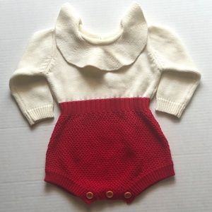 ✨5/$25✨MUQGEW: Wool Knitting Long Sleeve Romper